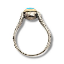 Load image into Gallery viewer, 14KY Gold and Sterling Opal Bezel-Set Ring