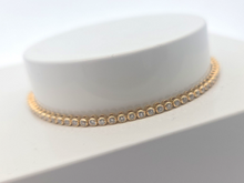 Load image into Gallery viewer, 14k Gold Tennis Bracelet - White Diamonds - 1.03 CTW
