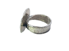 Load image into Gallery viewer, Sterling Silver Ring with Turquoise Disc