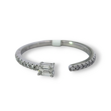 Load image into Gallery viewer, Platinum Open Diamond Ring