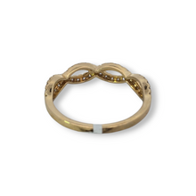 Load image into Gallery viewer, 18kY Twist Diamond Ring