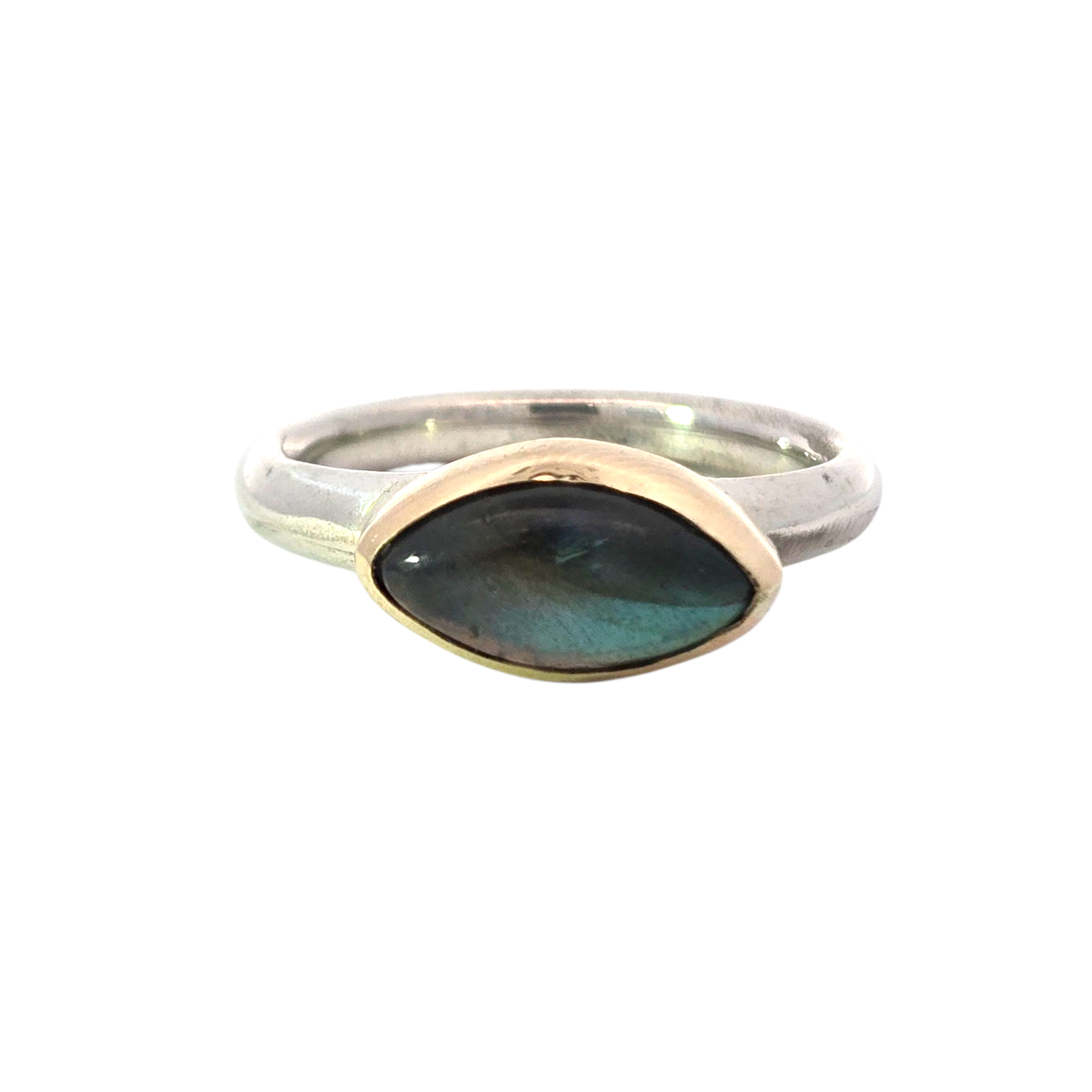 Sterling Silver and 14k with Labradorite