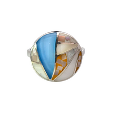 Load image into Gallery viewer, Sterling Asymmetrical Mosaic Ring