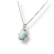 Load image into Gallery viewer, Sterling Silver Larimar Penguin Necklace