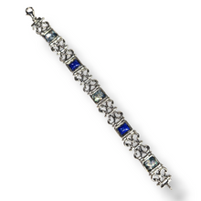 Load image into Gallery viewer, Sterling Bracelet with Ancient Roman Glass and Sodalite
