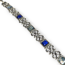Load image into Gallery viewer, Sterling Bracelet with Ancient Roman Glass and Sodalite