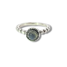 Load image into Gallery viewer, Labradorite Sterling Silver Pattern Ring