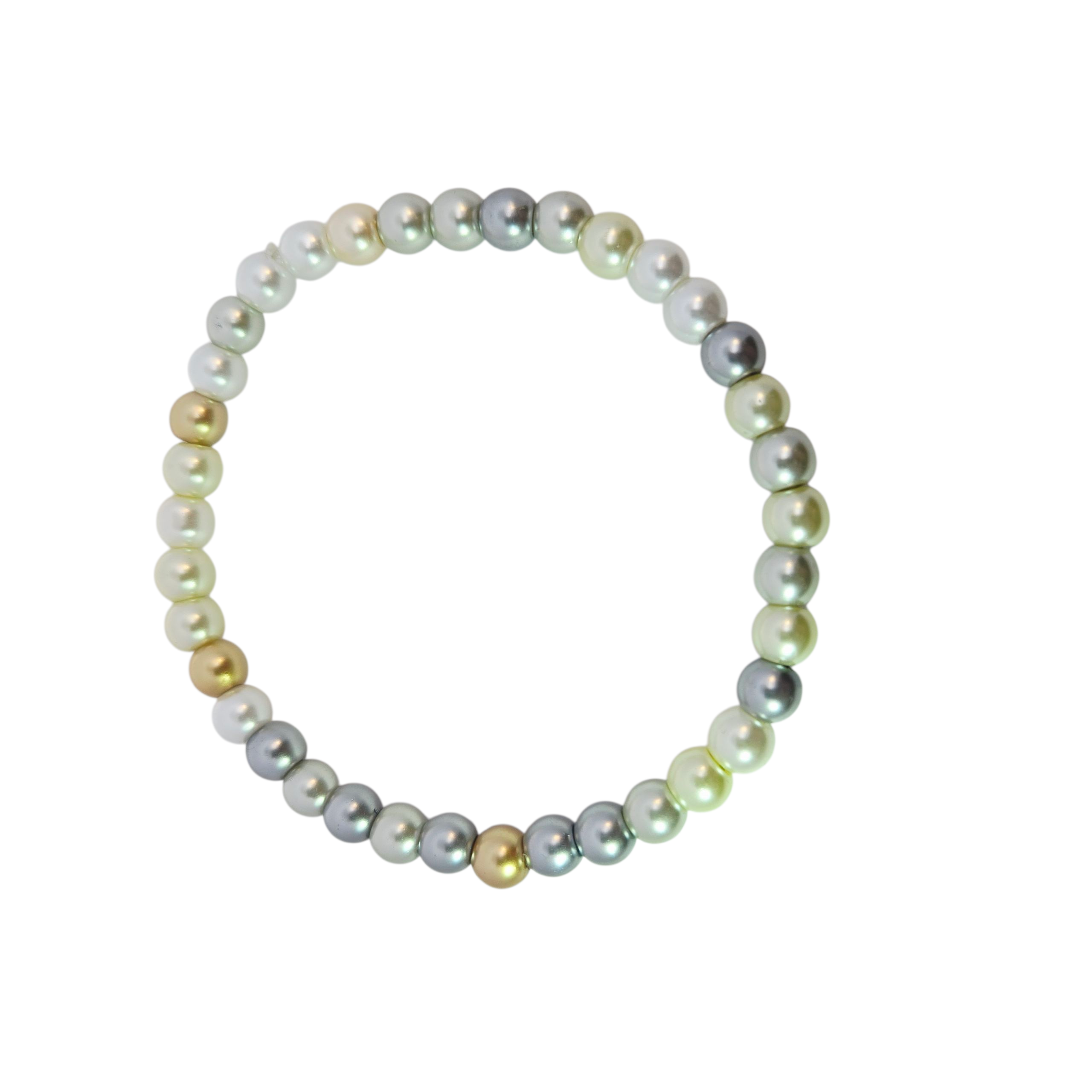 Multicolored Pearl Stretch Bracelet