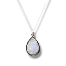 Load image into Gallery viewer, Sterling Silver Teardrop Moonstone