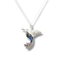 Load image into Gallery viewer, Sterling Mosaic Hummingbird Necklace