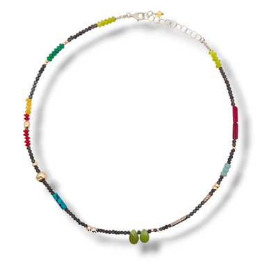 Sterling/GF Beaded Necklace