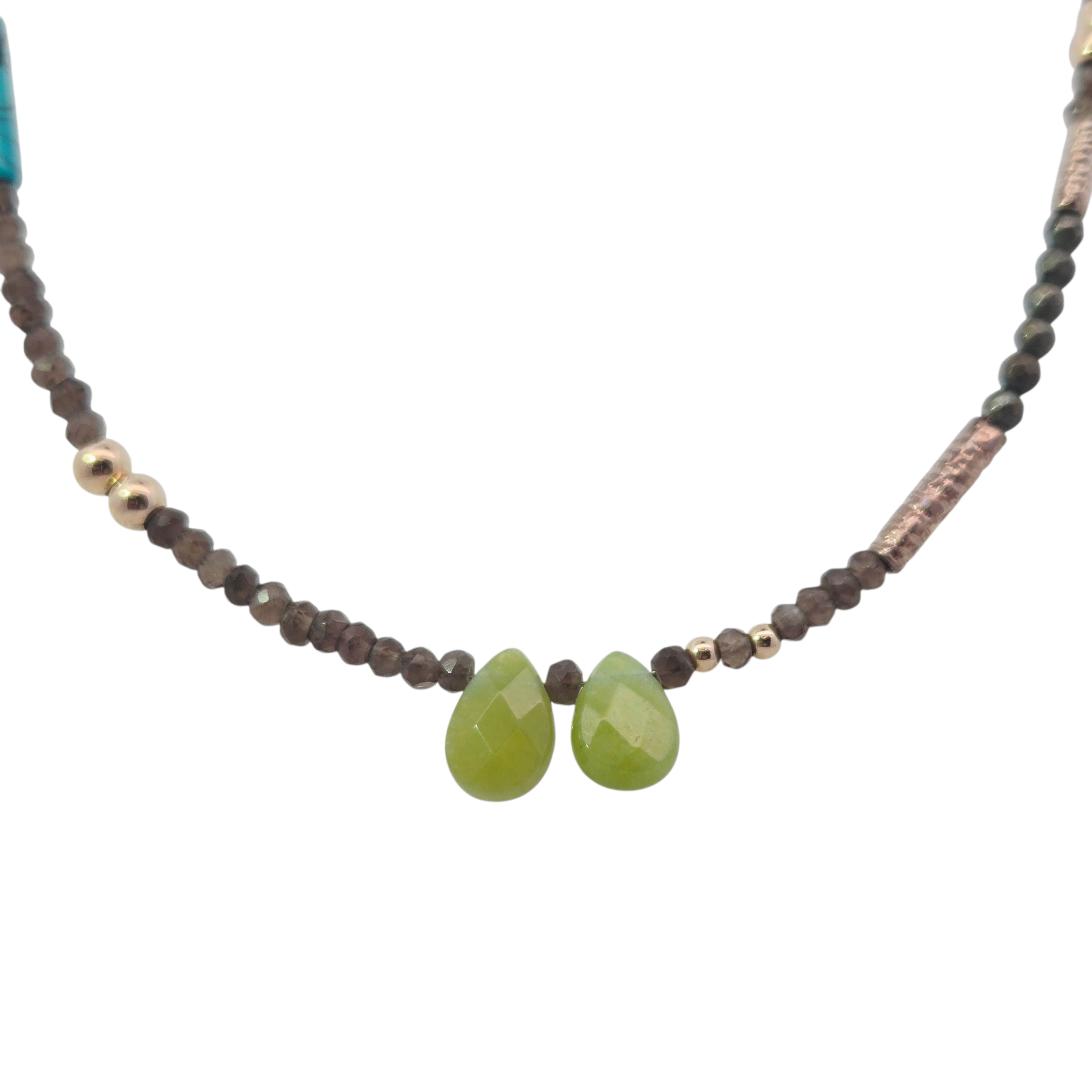 Sterling/GF Beaded Necklace