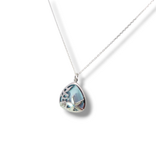 Load image into Gallery viewer, Sterling Light Blue MOP Sea Necklace