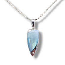Load image into Gallery viewer, Sterling Blue Mother of Pearl Necklace