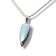 Load image into Gallery viewer, Sterling Blue Mother of Pearl Necklace