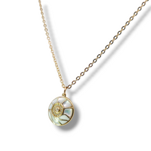 Load image into Gallery viewer, Sterling Gold Plated Necklace with MOP Pendant