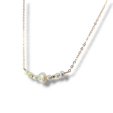 Load image into Gallery viewer, Sterling Gold Plated Necklace with Pearl Strand