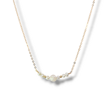 Load image into Gallery viewer, Sterling Gold Plated Necklace with Pearl Strand