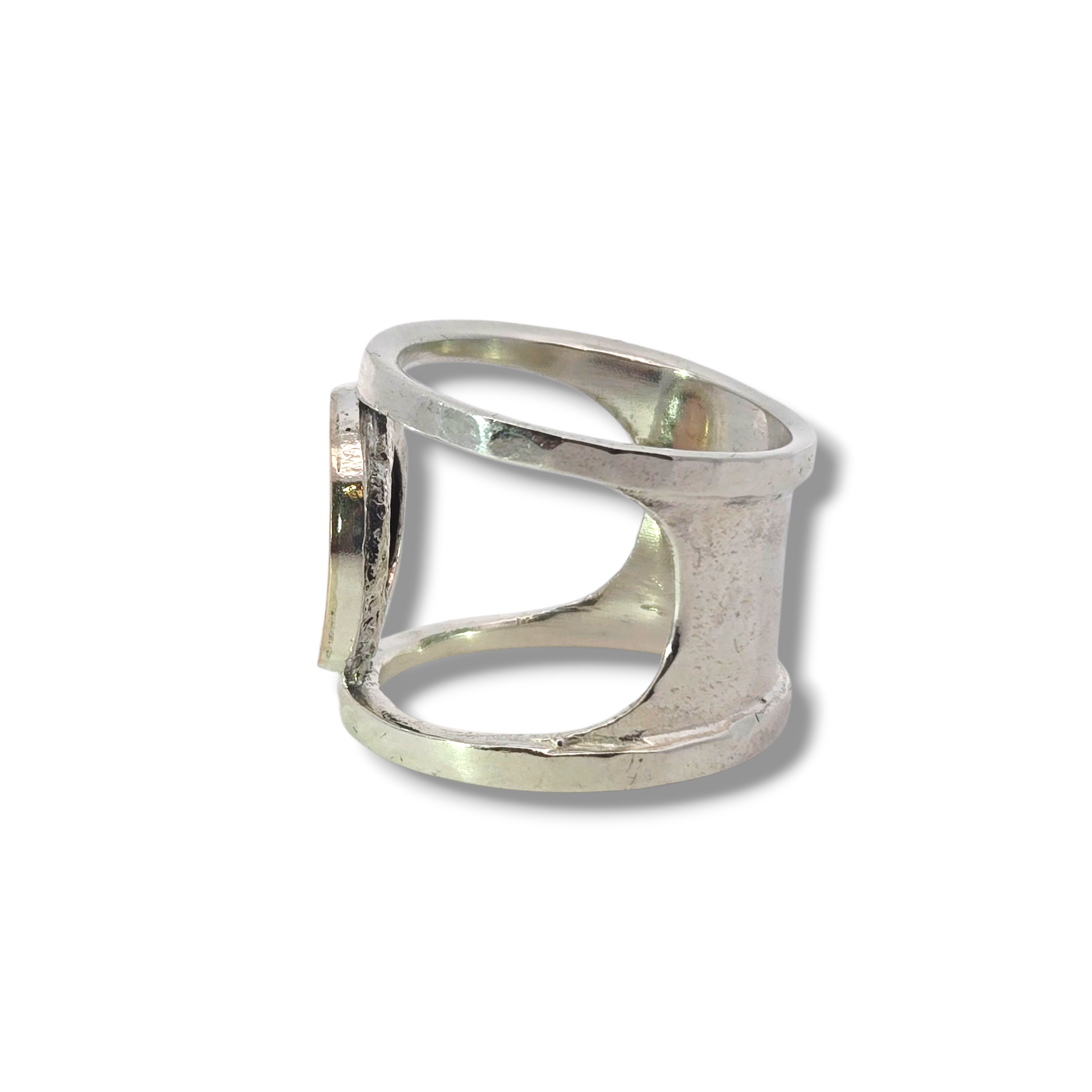 Sterling + 10k Rose Dish Ring