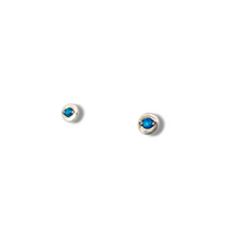 Load image into Gallery viewer, Sterling Opal Eye Studs