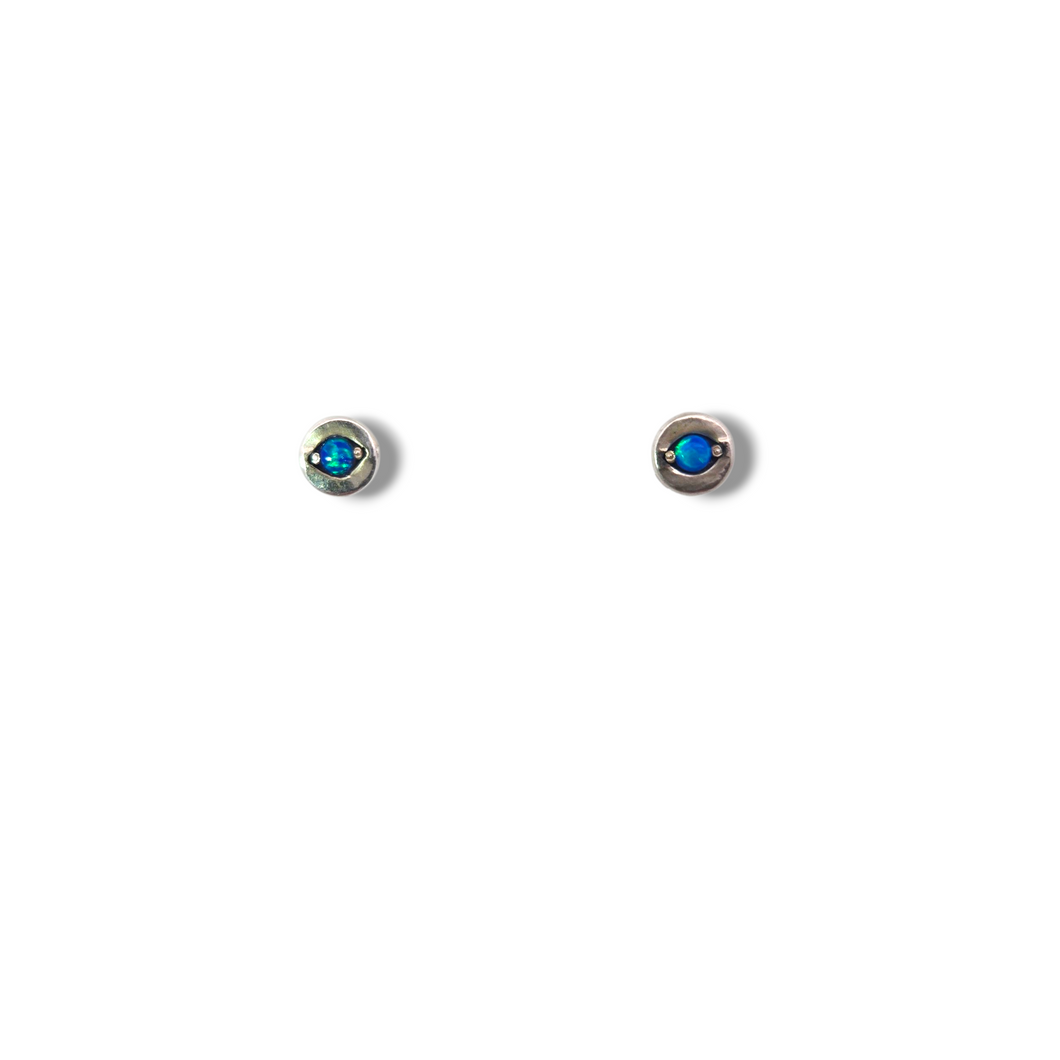 Sterling Opal Eye Studs