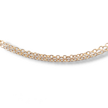 Load image into Gallery viewer, 14k Yellow Gold Double Cable Bracelet - 8.5"