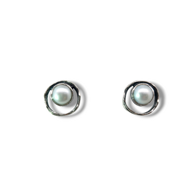 Sterling Pearl Studs