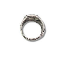 Load image into Gallery viewer, Sterling Silver Labradorite Evil Eye Ring