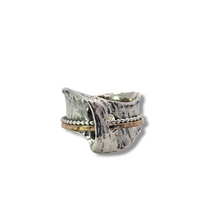Load image into Gallery viewer, Sterling + 14k Gold Filled Spinner Ring
