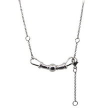 Load image into Gallery viewer, Estate Platinum Art Nouveau Cluster Necklace