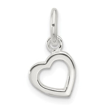 Load image into Gallery viewer, Sterling Silver Open Heart Charm