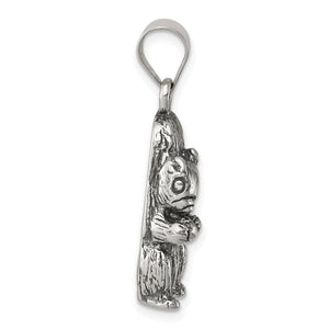 Sterling Silver Antiqued Squirrel Charm