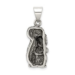 Sterling Silver Antiqued Squirrel Charm