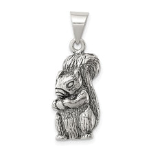 Load image into Gallery viewer, Sterling Silver Antiqued Squirrel Charm