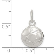 Load image into Gallery viewer, Sterling Silver 3D Soccer Ball Charm