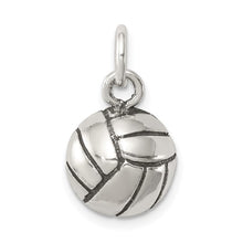Load image into Gallery viewer, Sterling Silver Antiqued Volleyball Charm