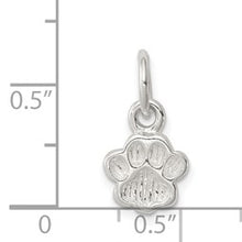 Load image into Gallery viewer, Sterling Silver Paw Print Charm