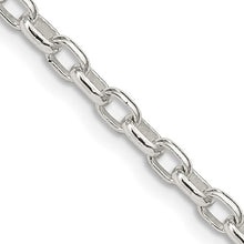 Load image into Gallery viewer, Sterling Silver 3.2mm Oval Fancy Rolo Chain