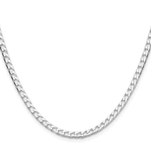 Load image into Gallery viewer, 24" Sterling Silver Diamond-Cut Square Curb Chain - 3.25mm