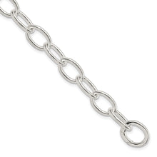 Load image into Gallery viewer, Sterling Silver Rhodium-plated Bracelet - 7"