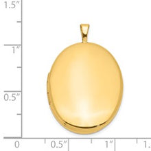 Load image into Gallery viewer, 1/20 14K Gold Filled 26mm 2-Frame Oval Locket