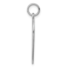 Load image into Gallery viewer, Rhodium-Plated Sterling Silver Engravable Heart Charm