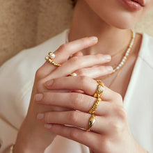 Load image into Gallery viewer, Gold Dome Plain Ring