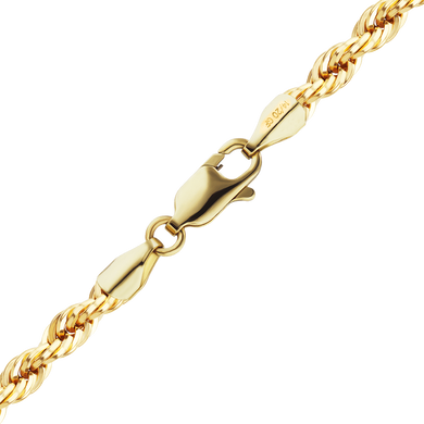 Finished Handmade Solid Rope Necklace in 14K Gold-Filled (2.3 - 4.0 mm)