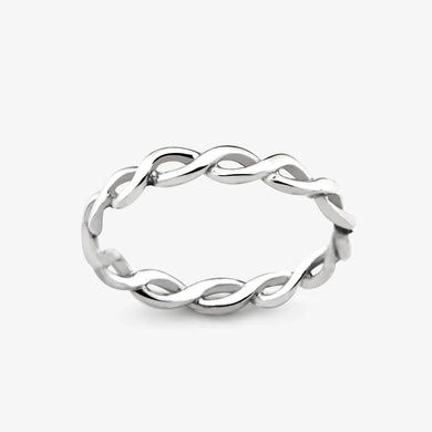 Celtic Infinity Knot Simple Silver Ring Design