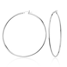 Load image into Gallery viewer, Sterling Silver 2mm High-Polished Hoop Earrings