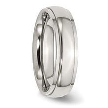 Load image into Gallery viewer, Stainless Steel Domed Ridged Edge Band