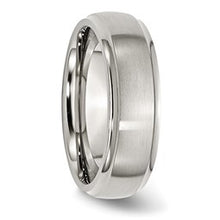 Load image into Gallery viewer, Stainless Steel Domed Ridged Edge Band