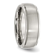 Load image into Gallery viewer, Stainless Steel Domed Ridged Edge Band