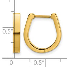 Load image into Gallery viewer, Chisel Stainless Steel Polished Yellow IP-plated 3mm Hoop Earring